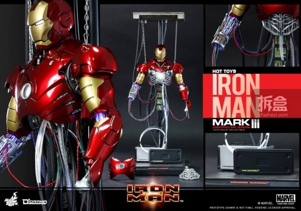 hottoys推出《钢铁侠》mark3调试情景地台