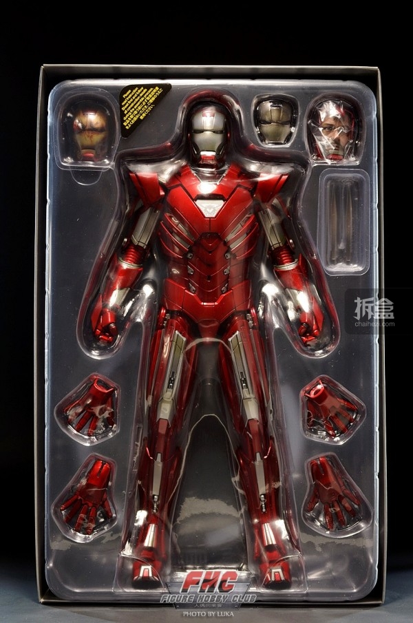 hottoys16钢铁侠mk33银色百夫长luca实拍