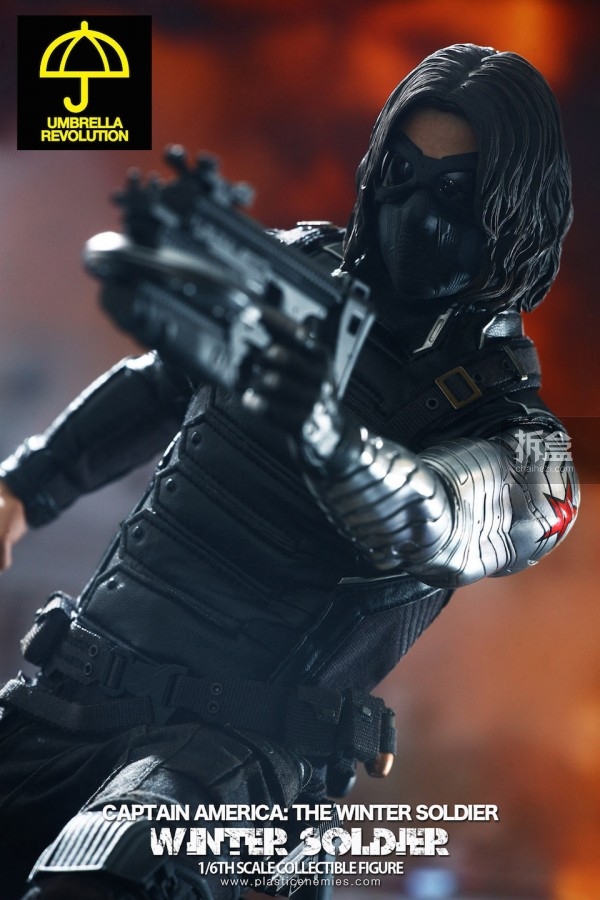 hottoys 1/6《美国队长2》冬兵/winter soldier(plastic enemies实拍)