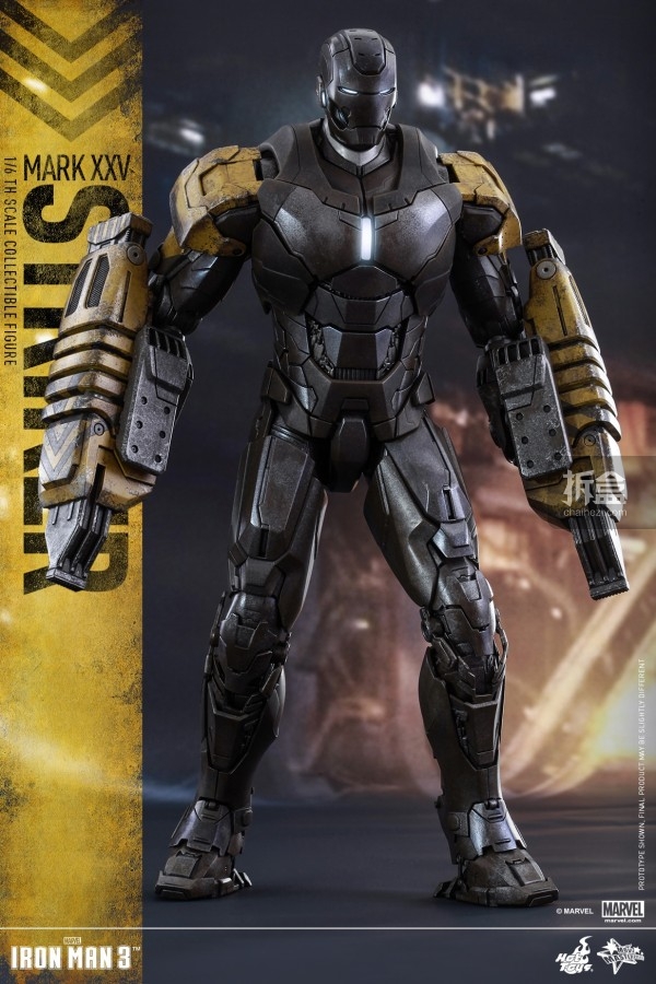 hottoys推出《钢铁侠3》1/6 mark25「突袭者(striker)