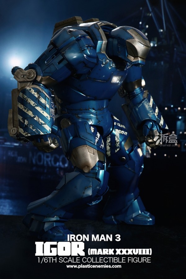 hottoys钢铁侠3mark38伊果igorplasticenemies实拍