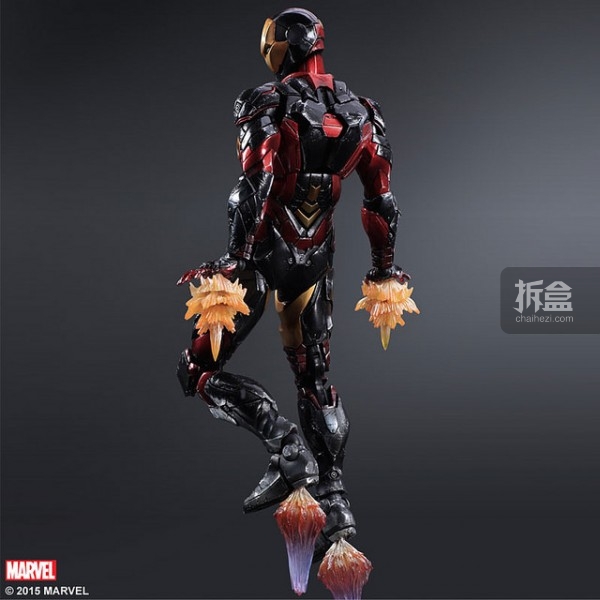 变体版钢铁侠(marvel comics variant play arts kai iron man) 这次