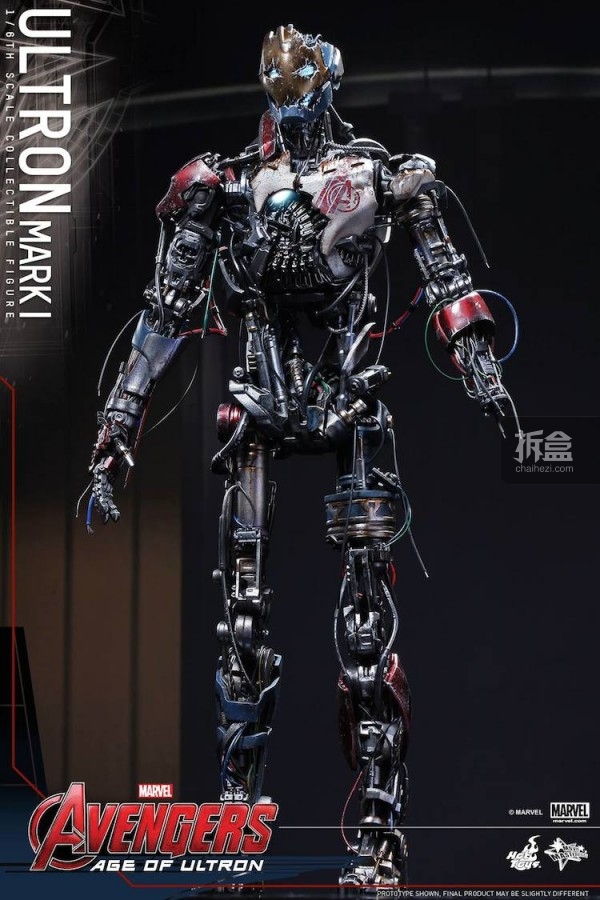 hottoys《复仇者联盟2》1:6 奥创mark i