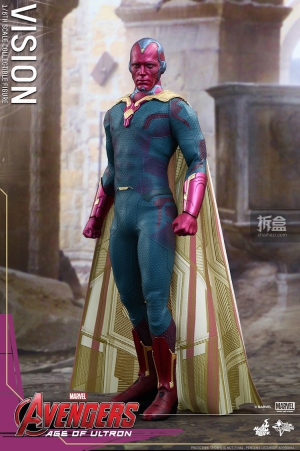 hottoys《复仇者联盟2:奥创纪元》幻视 / vision 1:6人偶