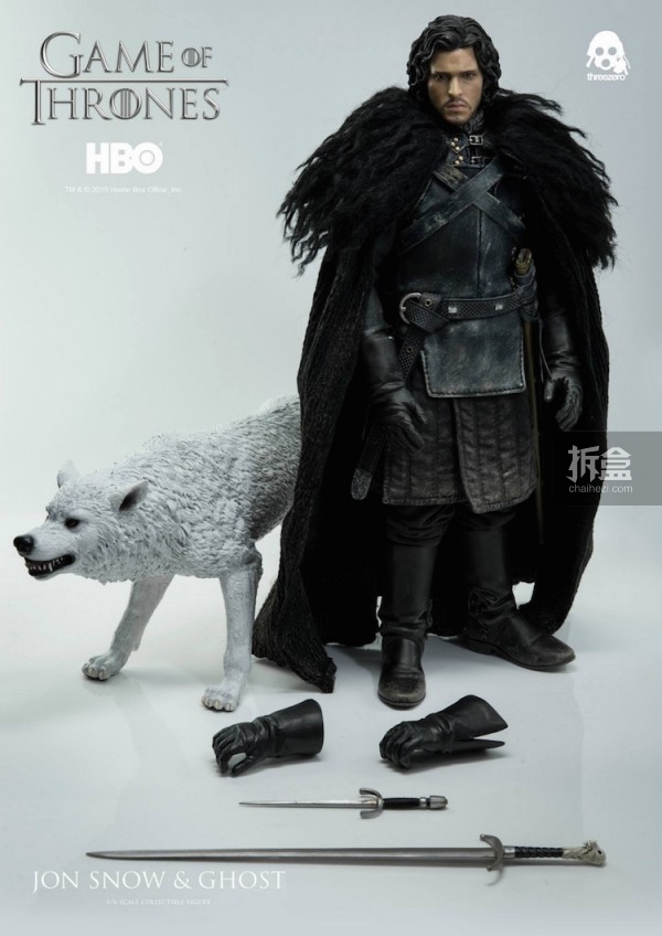 threezero公布《冰与火之歌:权力游戏》琼恩·雪诺/jon snow 1:6人偶