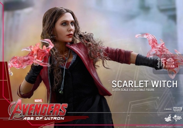 hottoys《复仇者联盟2:奥创纪元》绯红女巫/scarlet witch 1/6人偶