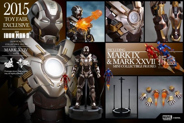 官图公布:hottoys【2015会场限定品】第一款:钢铁侠mark 24"tank"