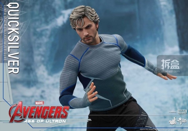 hottoys复仇者联盟2奥创纪元快银quicksilver16人偶