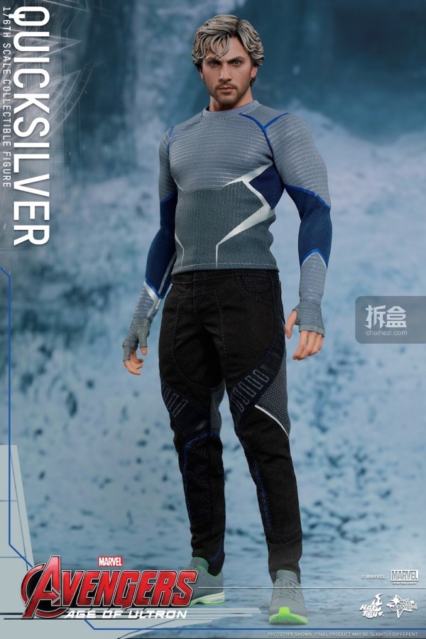 hottoys复仇者联盟2奥创纪元快银quicksilver16人偶